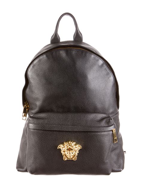 versace backpacks price|Versace black and white purse.